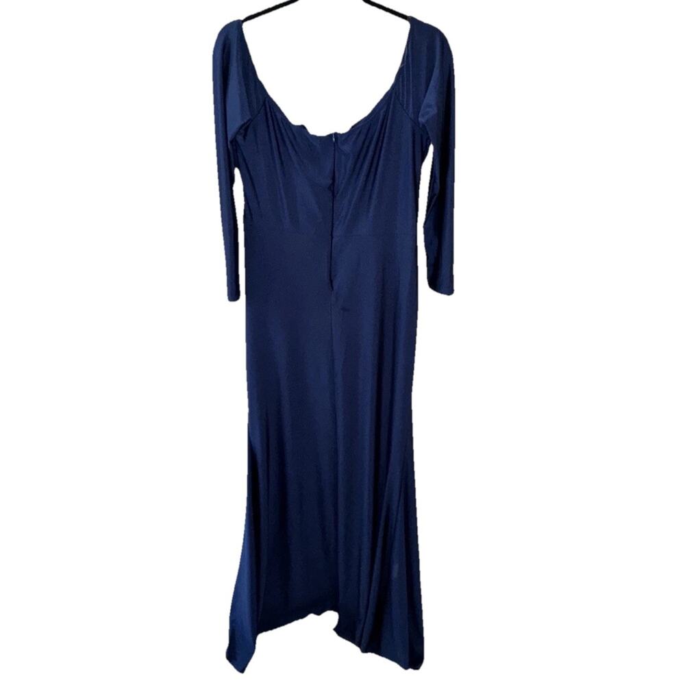 Fashion Nova Navy Need To Know Maxi Dress Size 2X - Picture 9 of 15